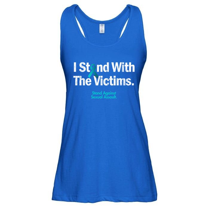 I Stand With The Victims Sexual Assault Awareness Cute Gift Ladies Essential Flowy Tank