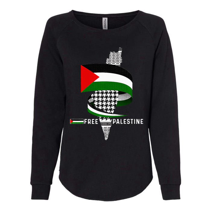 I Stand With Palestine For Their Freedom Free Palestine Womens California Wash Sweatshirt