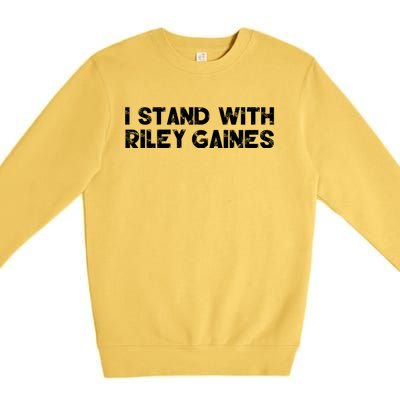 I Stand With Riley Gaines Premium Crewneck Sweatshirt