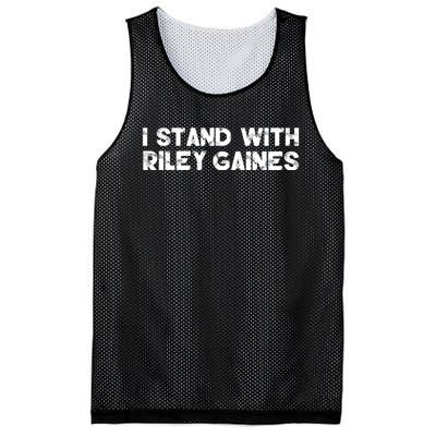 I Stand With Riley Gaines Mesh Reversible Basketball Jersey Tank