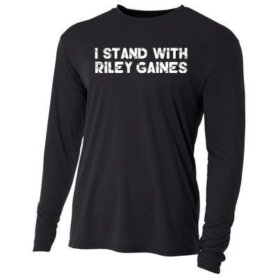 I Stand With Riley Gaines Cooling Performance Long Sleeve Crew