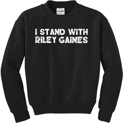 I Stand With Riley Gaines Kids Sweatshirt