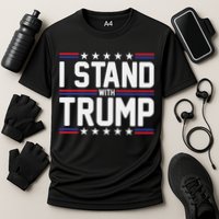I Stand With Trump Cooling Performance Crew T-Shirt