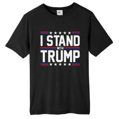 I Stand With Trump Tall Fusion ChromaSoft Performance T-Shirt