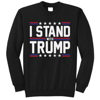 I Stand With Trump Tall Sweatshirt