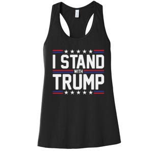 I Stand With Trump Women's Racerback Tank