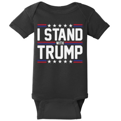 I Stand With Trump Baby Bodysuit