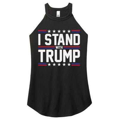I Stand With Trump Women's Perfect Tri Rocker Tank