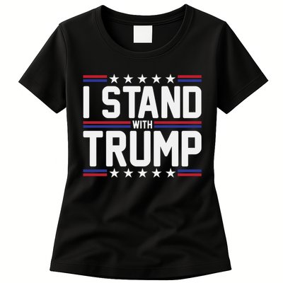 I Stand With Trump Womens T-Shirt