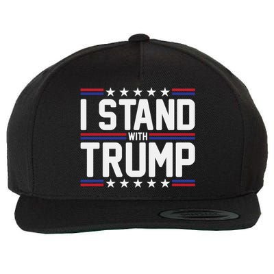 I Stand With Trump Wool Snapback Cap