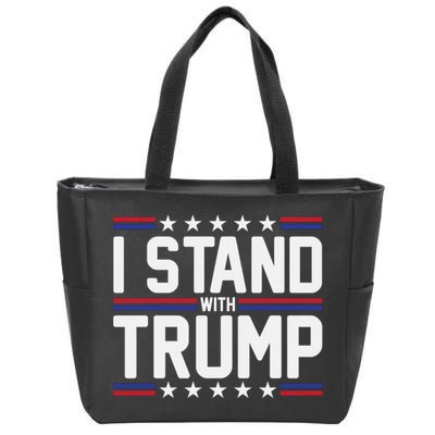 I Stand With Trump Zip Tote Bag