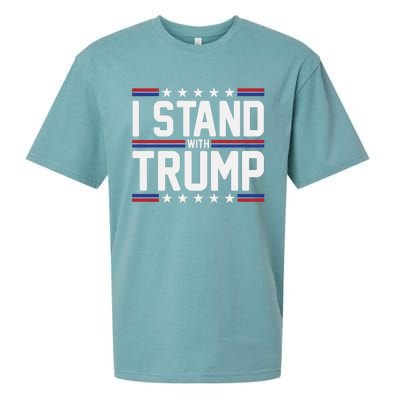 I Stand With Trump Sueded Cloud Jersey T-Shirt