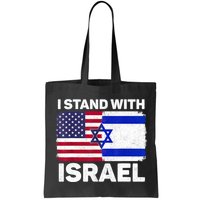 I Stand With Israel Usa American Flag With Israel Flag Bag