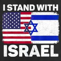 I Stand With Israel Usa American Flag With Israel Flag Tumbler