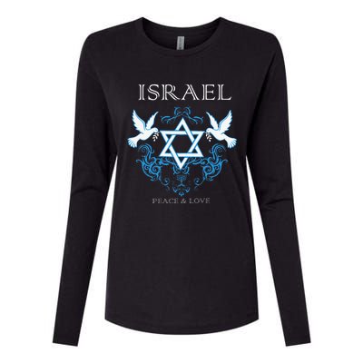 I Stand With Israel Peace Flag Women Womens Cotton Relaxed Long Sleeve T-Shirt