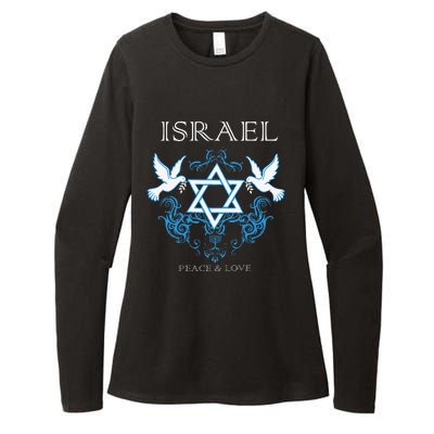 I Stand With Israel Peace Flag Women Womens CVC Long Sleeve Shirt