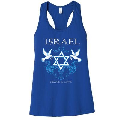 I Stand With Israel Peace Flag Women Women's Racerback Tank