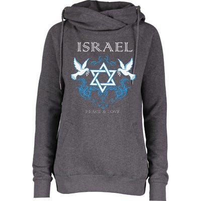 I Stand With Israel Peace Flag Women Womens Funnel Neck Pullover Hood