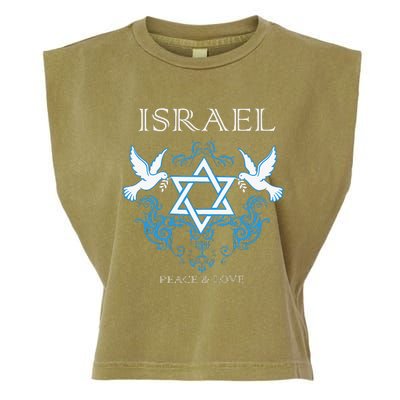 I Stand With Israel Peace Flag Women Garment-Dyed Women's Muscle Tee