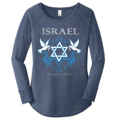 I Stand With Israel Peace Flag Women Women's Perfect Tri Tunic Long Sleeve Shirt