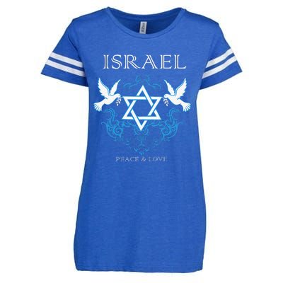 I Stand With Israel Peace Flag Women Enza Ladies Jersey Football T-Shirt