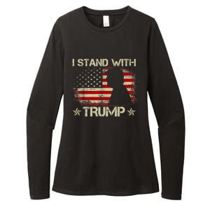 I Stand With Trump Pro Trump Supporter Free Trump Womens CVC Long Sleeve Shirt