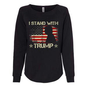 I Stand With Trump Pro Trump Supporter Free Trump Womens California Wash Sweatshirt