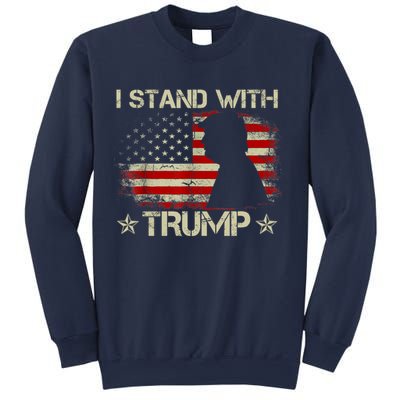 I Stand With Trump Pro Trump Supporter Free Trump Sweatshirt