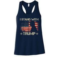 I Stand With Trump Pro Trump Supporter Free Trump Women's Racerback Tank