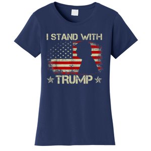 I Stand With Trump Pro Trump Supporter Free Trump Women's T-Shirt