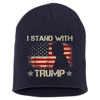 I Stand With Trump Pro Trump Supporter Free Trump Short Acrylic Beanie