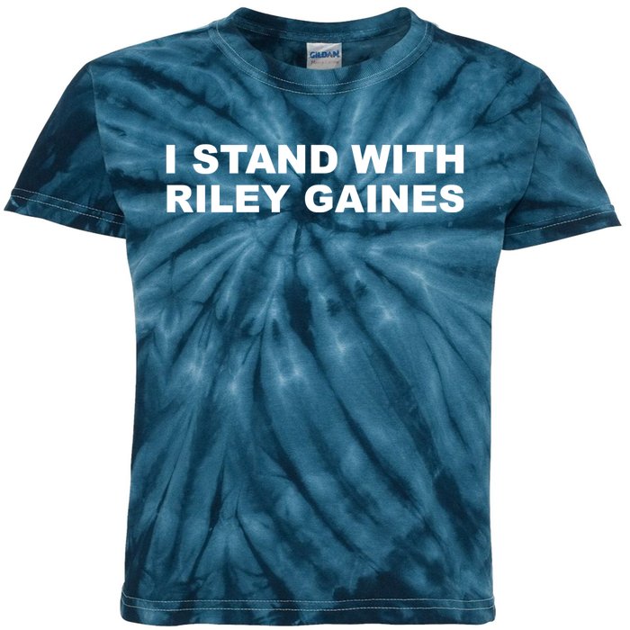 I Stand With Riley Gaines Kids Tie-Dye T-Shirt