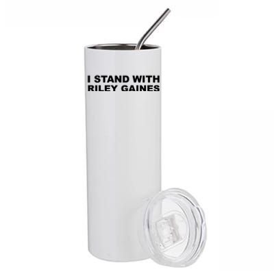 I Stand With Riley Gaines Stainless Steel Tumbler