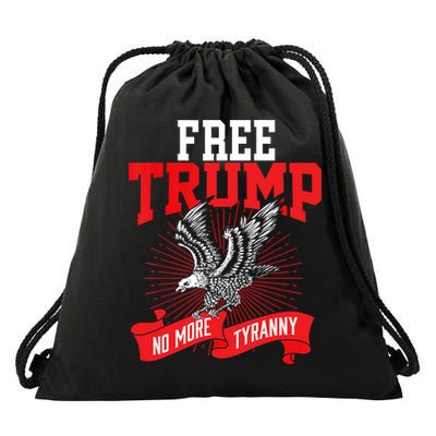 I Stand With Trump Pro Trump Supporter Retro Vintage Drawstring Bag