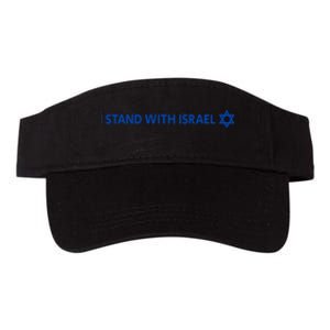 I Stand With Israel | Israeli Flag Jewish Star Of David Valucap Bio-Washed Visor