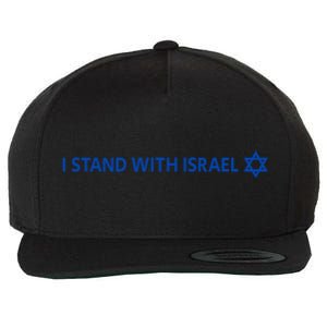 I Stand With Israel | Israeli Flag Jewish Star Of David Wool Snapback Cap