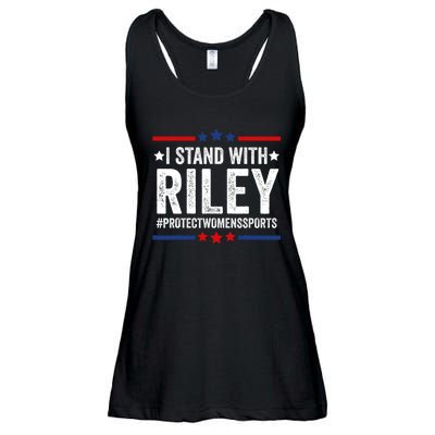 I Stand With Riley Gaines #ProtectWomensSports Ladies Essential Flowy Tank