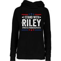 I Stand With Riley Gaines #ProtectWomensSports Womens Funnel Neck Pullover Hood