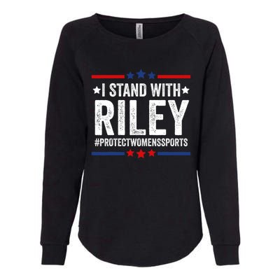 I Stand With Riley Gaines #ProtectWomensSports Womens California Wash Sweatshirt