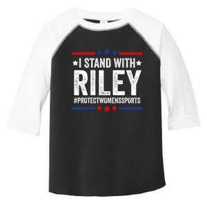 I Stand With Riley Gaines #ProtectWomensSports Toddler Fine Jersey T-Shirt