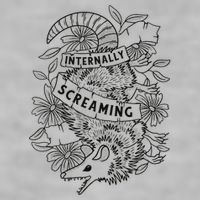 Internally Screaming Weird Sarcastic Funny Opossum Possum Ladies PosiCharge Tri-Blend Wicking Tank