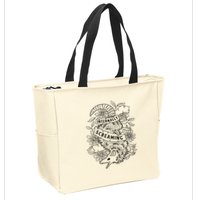 Internally Screaming Weird Sarcastic Funny Opossum Possum Zip Tote Bag