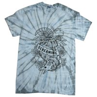 Internally Screaming Weird Sarcastic Funny Opossum Possum Tie-Dye T-Shirt