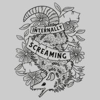 Internally Screaming Weird Sarcastic Funny Opossum Possum Tie-Dye T-Shirt