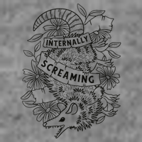Internally Screaming Weird Sarcastic Funny Opossum Possum Toddler Sweatshirt