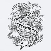 Internally Screaming Weird Sarcastic Funny Opossum Possum Sueded Cloud Jersey T-Shirt