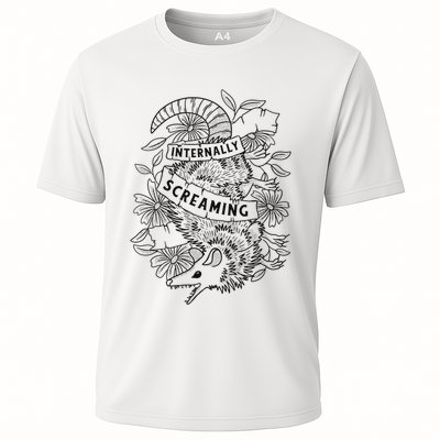 Internally Screaming Weird Sarcastic Funny Opossum Possum Performance Shirt