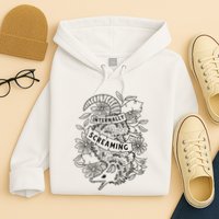 Internally Screaming Weird Sarcastic Funny Opossum Possum Hoodie