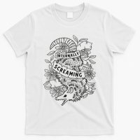 Internally Screaming Weird Sarcastic Funny Opossum Possum T-Shirt