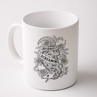 Internally Screaming Weird Sarcastic Funny Opossum Possum Mug